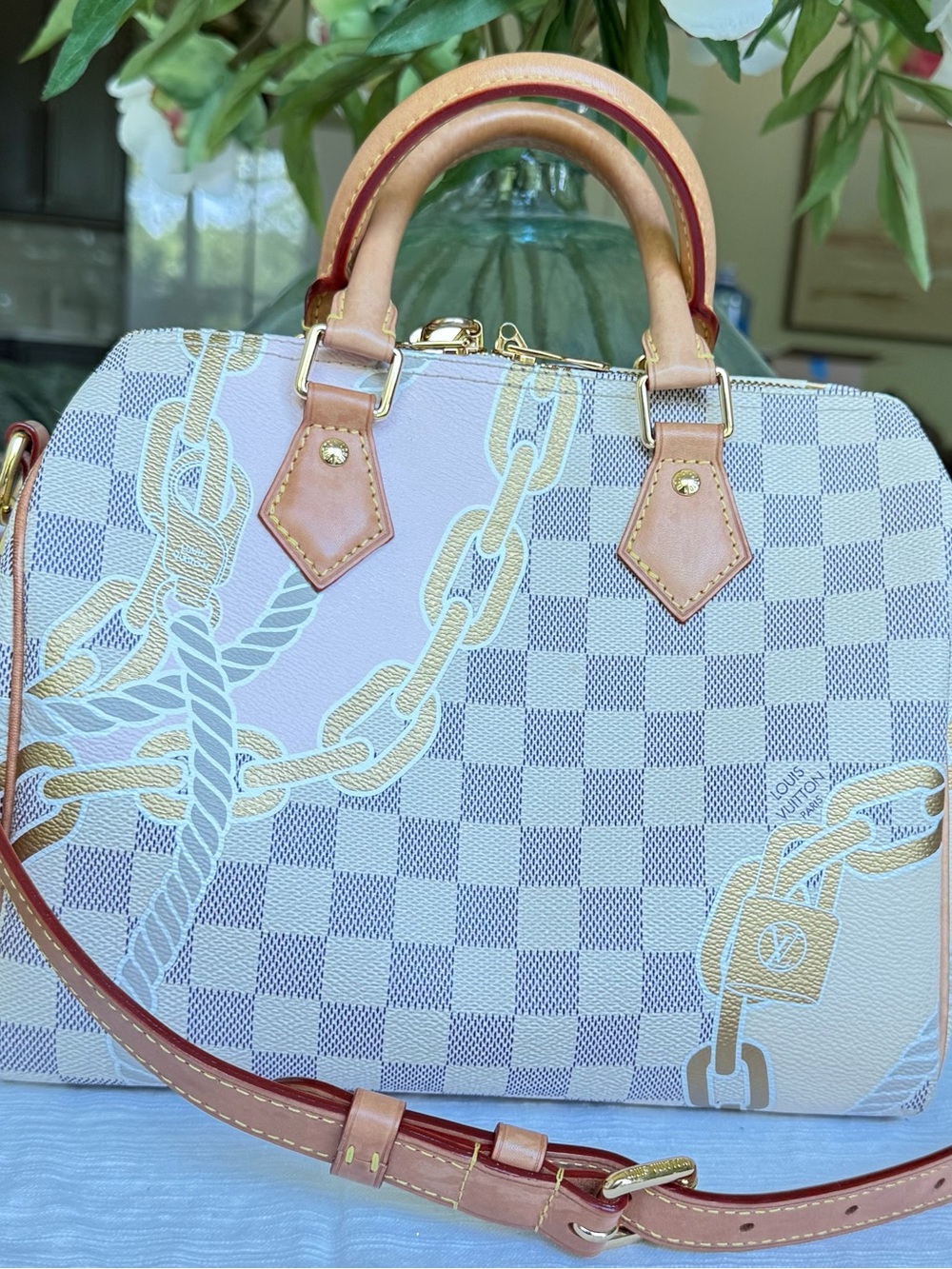 Louis Vuitton Nautical Damier Azur Satchel - Picture 3 of 9